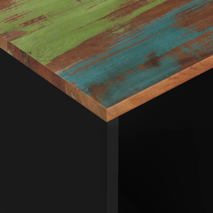 Table d'appoint 40x31x46cm Bois de récupération et d'ingénierie – Image 5