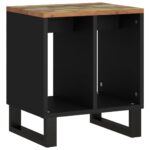 Table d'appoint 40x31x46cm Bois de récupération et d'ingénierie – Image 8