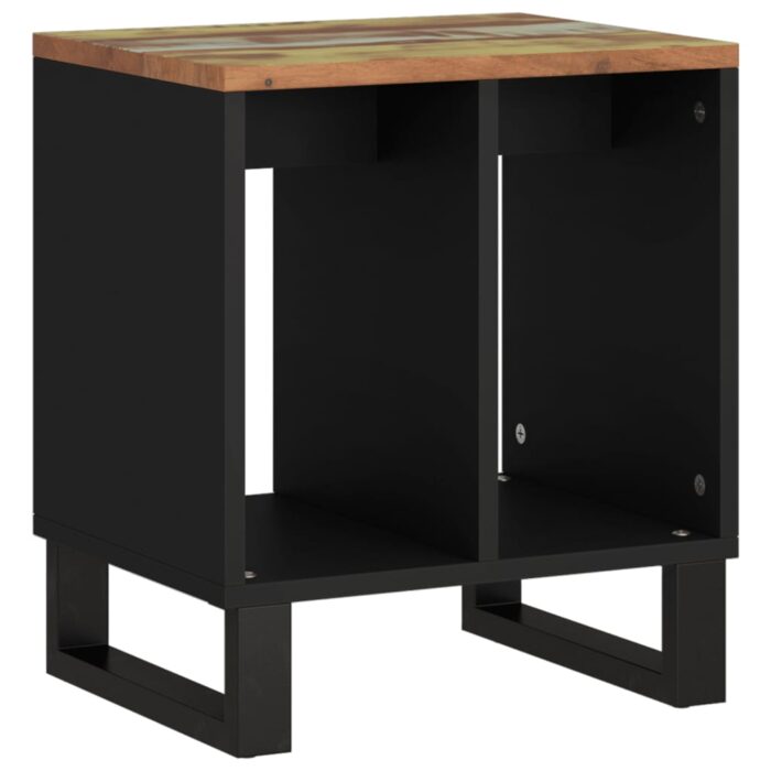 Table d'appoint 40x31x46cm Bois de récupération et d'ingénierie – Image 8