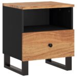 Table de chevet Bois d'acacia solide et d'ingénierie – Image 10