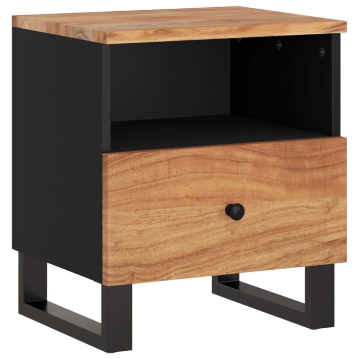 Table de chevet Bois d'acacia solide et d'ingénierie – Image 10
