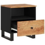 Table de chevet Bois d'acacia solide et d'ingénierie – Image 3
