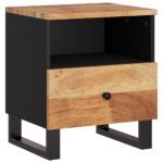Table de chevet Bois d'acacia solide et d'ingénierie – Image 8