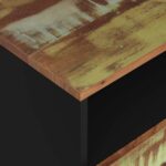 Table de chevet 50x33x62cm Bois de récupération et d'ingénierie – Image 4