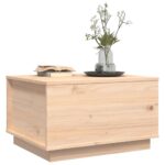 Table basse 60x50x35 cm Bois massif de pin – Image 2