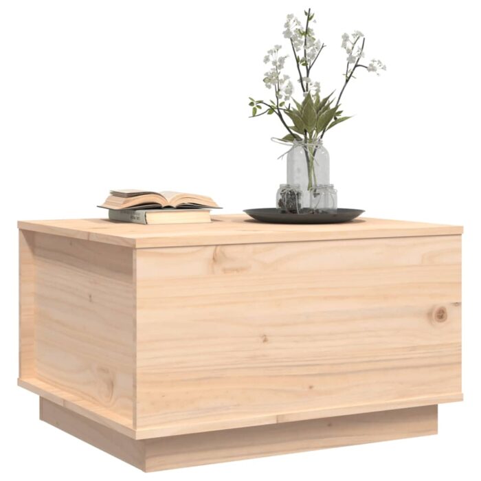 Table basse 60x50x35 cm Bois massif de pin – Image 2
