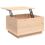 Table basse 60x50x35 cm Bois massif de pin – Image 6