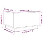 Table basse 60x50x35 cm Bois massif de pin – Image 8