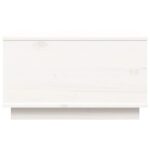 Table basse Blanc 60x50x35 cm Bois massif de pin – Image 4