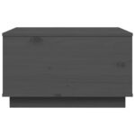 Table basse Gris 60x50x35 cm Bois massif de pin – Image 4
