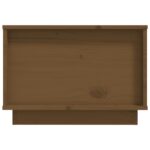 Table basse Marron miel 60x50x35 cm Bois massif de pin – Image 5