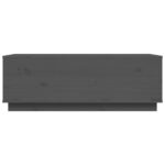Table basse Gris 100x50x35 cm Bois massif de pin – Image 4