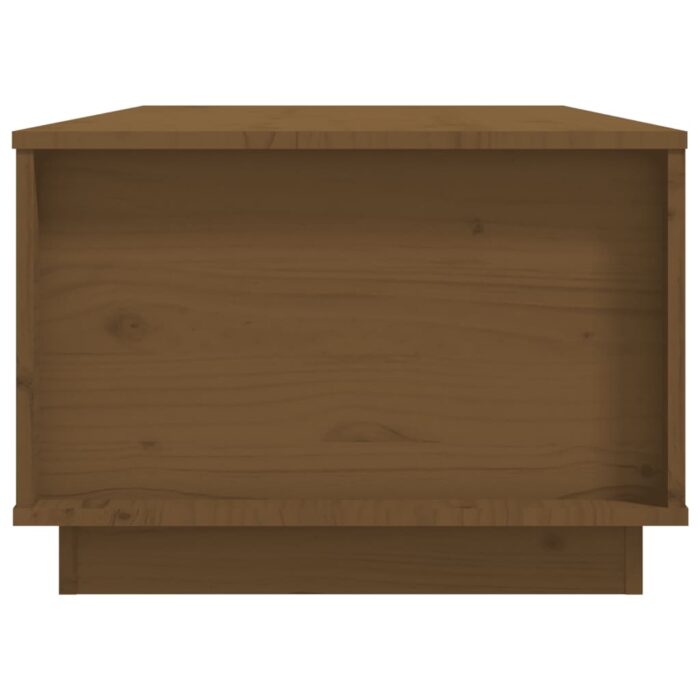 Table basse Marron miel 100x50x35 cm Bois massif de pin – Image 5