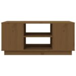 Table basse Marron miel 90x49x40,5 cm Bois massif de pin – Image 3