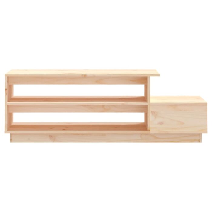 Table basse 120x50x40,5 cm Bois massif de pin – Image 3