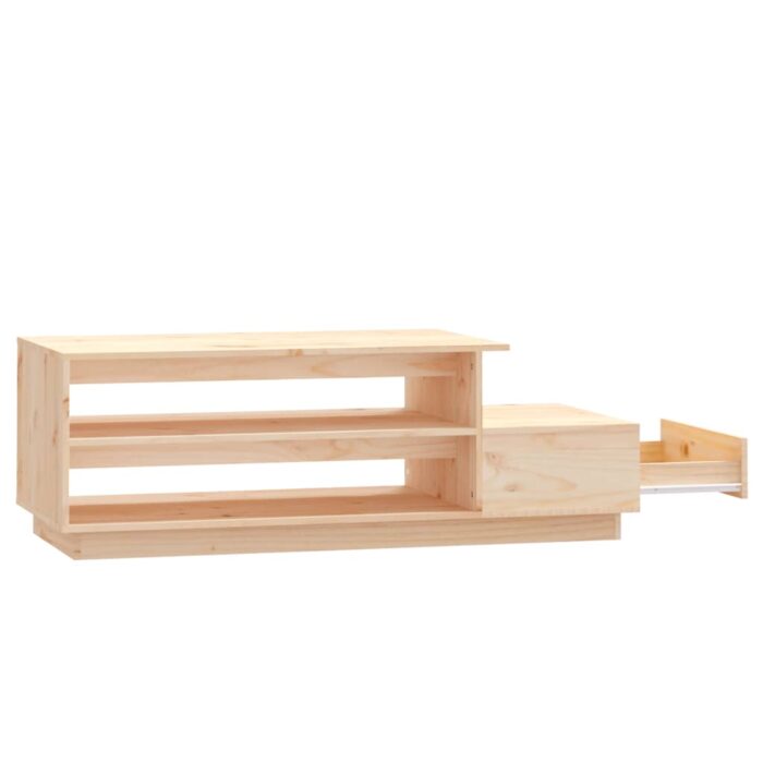 Table basse 120x50x40,5 cm Bois massif de pin – Image 4