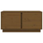 Table basse Marron miel 80x50x40 cm Bois massif de pin – Image 4