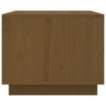 Table basse Marron miel 80x50x40 cm Bois massif de pin – Image 5