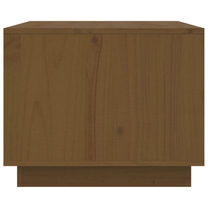 Table basse Marron miel 80x50x40 cm Bois massif de pin – Image 5