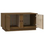 Table basse Marron miel 80x50x40 cm Bois massif de pin – Image 6