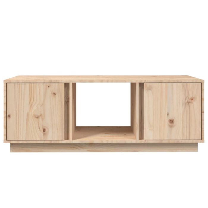Table basse 110x50x40 cm Bois massif de pin – Image 3