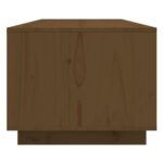 Table basse Marron miel 110x50x40 cm Bois massif de pin – Image 5