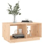 Table basse 80x50x40 cm Bois massif de pin – Image 2