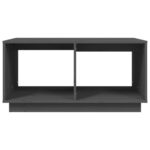 Table basse Gris 80x50x40 cm Bois massif de pin – Image 3