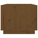 Table basse Marron miel 80x50x40 cm Bois massif de pin – Image 4