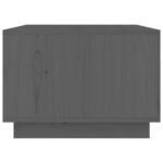 Table basse Gris 80x50x35 cm Bois massif de pin – Image 5