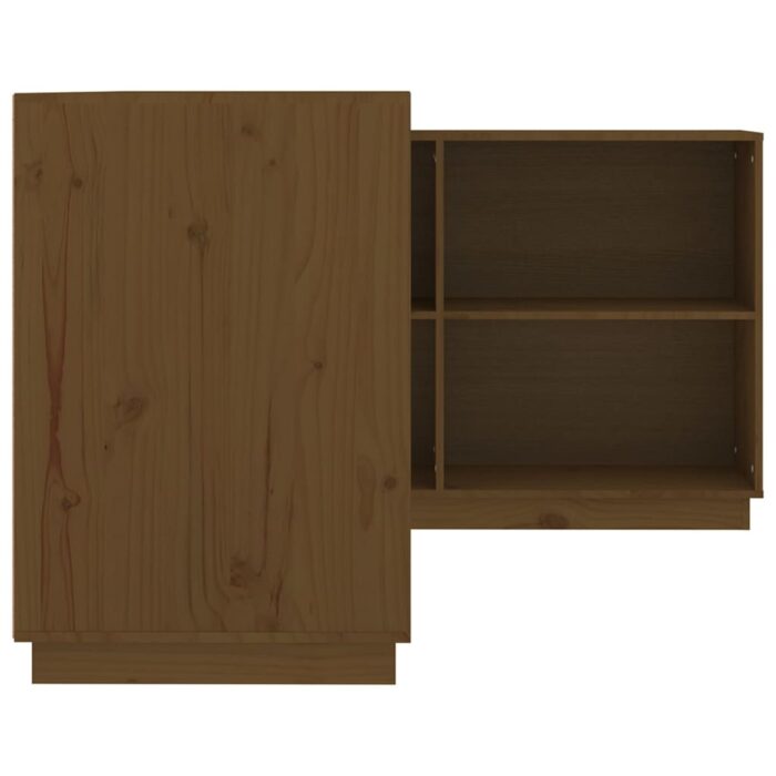 Bureau Marron miel 110x50x75 cm Bois massif de pin – Image 6