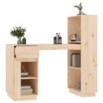 Bureau 110x53x117 cm Bois massif de pin – Image 3