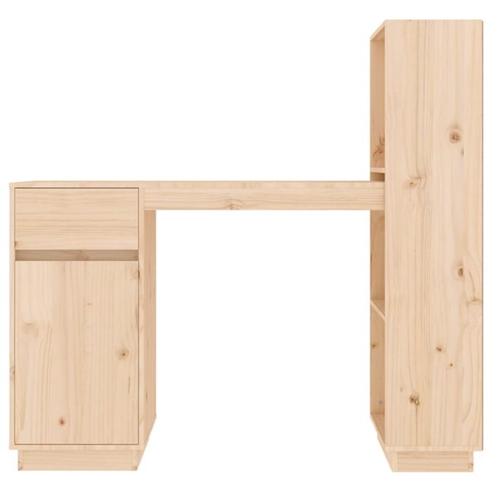 Bureau 110x53x117 cm Bois massif de pin – Image 4