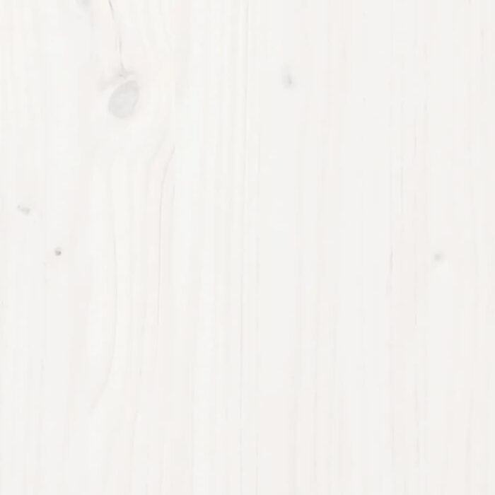 Bureau Blanc 110x53x117 cm Bois massif de pin – Image 8