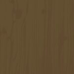 Bureau Marron miel 110x53x117 cm Bois massif de pin – Image 8