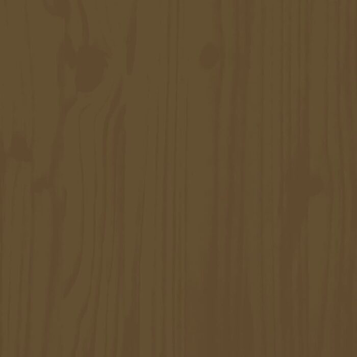 Bureau Marron miel 110x53x117 cm Bois massif de pin – Image 8