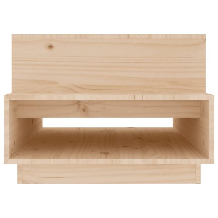 Table basse 80x55x40,5 cm Bois massif de pin – Image 4