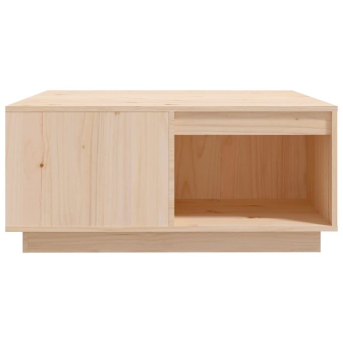 Table basse 80x81x36,5 cm Bois massif de pin – Image 3
