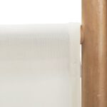 Cloison de séparation pliante 5 panneaux 200 cm Bambou et toile – Image 6