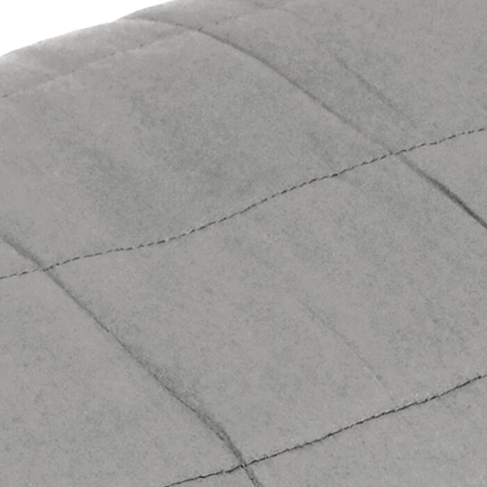 Couverture lestée Gris 138x200 cm 6 kg Tissu – Image 2