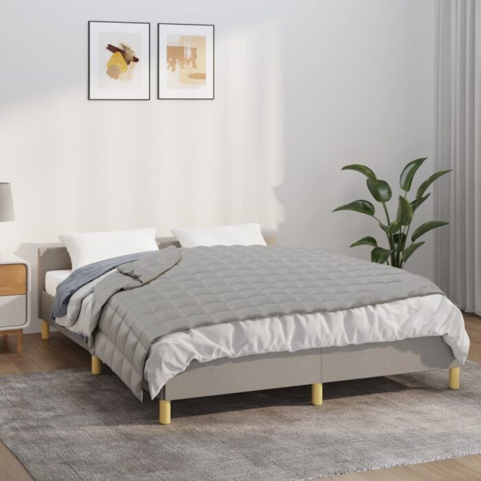 Couverture lestée Gris 138x200 cm 6 kg Tissu – Image 1