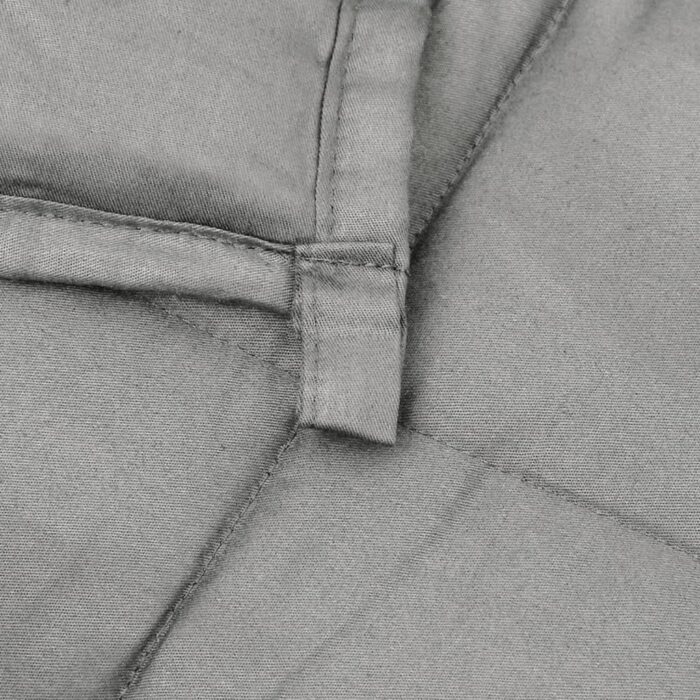 Couverture lestée Gris 155x220 cm 11 kg Tissu – Image 3