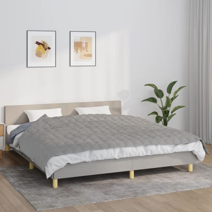 Couverture lestée Gris 155x220 cm 11 kg Tissu – Image 1
