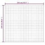 Couverture lestée Gris 220x235 cm 11 kg Tissu – Image 4