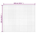 Couverture lestée Gris 220x260 cm 15 kg Tissu – Image 4