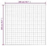 Couverture lestée Bleu 200x200 cm 9 kg Tissu – Image 4