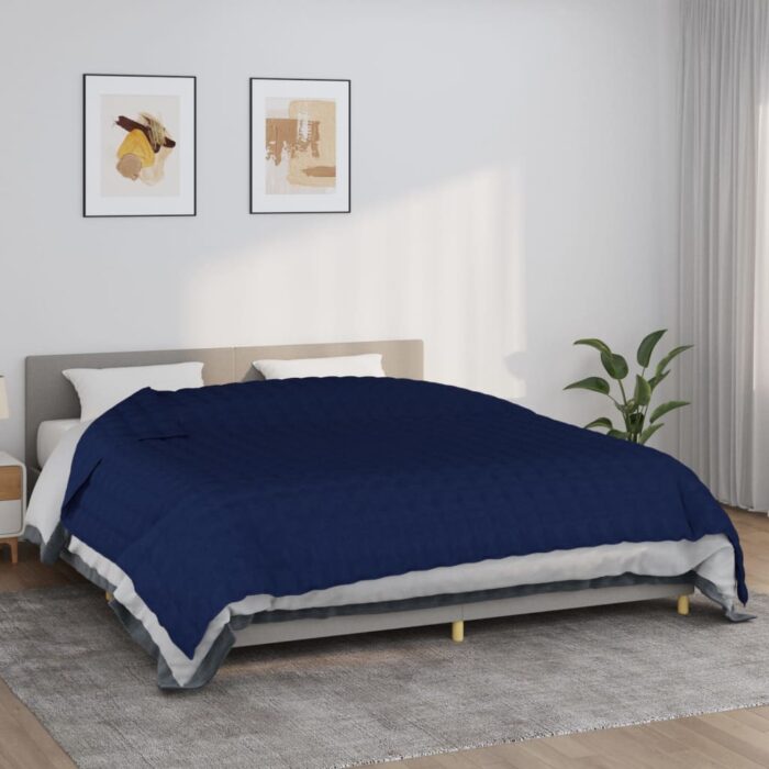 VXL8720845601164_m_en_hd_1.jpg Couverture lestée Bleu 235x290 cm 11 kg Tissu – Image 1