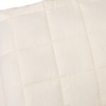 Couverture lestée Crème clair 200x200 cm 9 kg Tissu – Image 2
