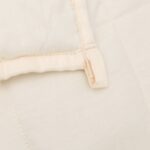 Couverture lestée Crème clair 200x200 cm 9 kg Tissu – Image 3