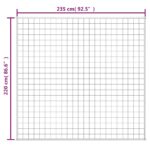Couverture lestée Crème clair 220x235 cm 11 kg Tissu – Image 4